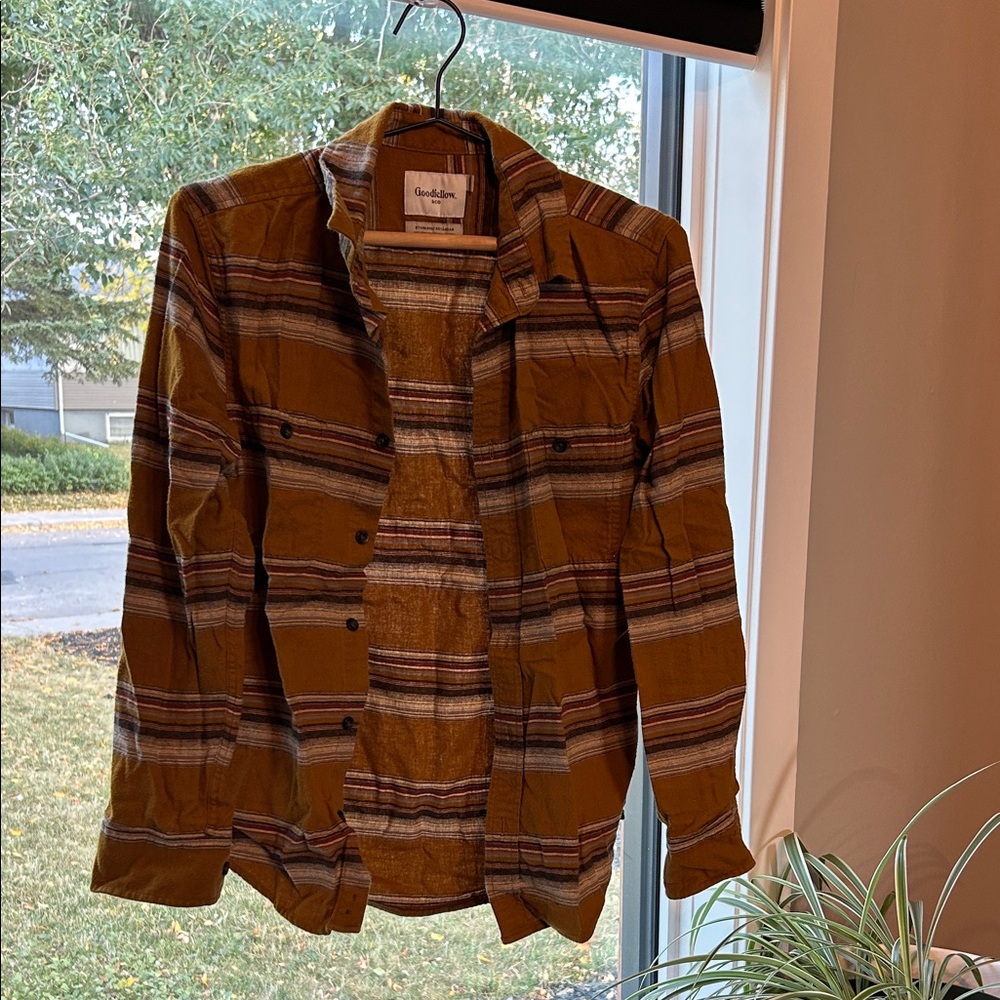 Goodfellow & Co Rust Striped Shirt